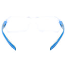 General Electric 02 Series Impact-Resistant Safety Glasses Clear Lens Blue/Gray Frame 1 pk