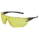 General Electric 03 Series Anti-Fog Impact-Resistant Safety Glasses Amber Lens Gray Frame 1 pk