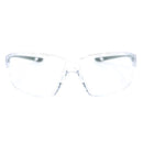General Electric 03 Series Impact-Resistant Safety Glasses Clear Lens Gray Frame 1 pk