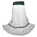 Boardwalk Loop End Rayon Mop Head, Rayon, Medium, 14 Oz, White, Dozen - BWKSP200M14DZ