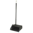 Carlisle Duo-Pan Upright Lobby Pan, Plastic, 12" Wide, 30" Handle, Black - CFS361410