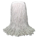 Boardwalk Banded Mop Head, Cotton, Cut-End, White, 16Oz, 12/Carton - BWKCM20016