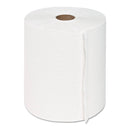 GEN Hardwound Roll Towels, 1-Ply, White, 8" X 600 Ft, 12 Rolls/Carton - GEN1915