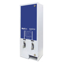 Hospeco Maxithins/Tampax Dual Channel Vendor, Metal, 11 1/8 X 7 5/8 X 26 3/8, White/Blue - HOS1FREE