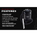 Cleveland Iron Works AV65GALB 6.5 gal Corded Ash Vacuum 110 V 5.5 HP