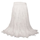 Boardwalk Mop Head, Premium Saddleback Head, Rayon Fiber, 24-Oz., White, 12/Carton - BWK324R