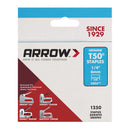 Arrow T50 3/8 in. W X 1/4 in. L 18 Ga. Flat Crown Heavy Duty Staples 1250 pk, Pack of 4