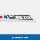 Lenox Power Arc 3-5/8 in. Bi-Metal T-Shank Jig Saw Blade 14 TPI 3 pc