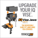 Work IQ Vise Jaws - Sure Fit Die Cast Aluminum Vise