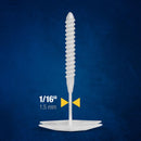 QEP Lash 2.61 in. H X 1.11 in. W X 1.59 in. L Plastic Tile Leveling Clips 100 pc