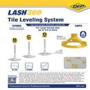 QEP Lash 2.61 in. H X 1.11 in. W X 1.59 in. L Plastic Tile Leveling Clips 100 pc