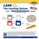 QEP Xtreme 1.29 in. H X 1.08 in. W X .95 in. L Plastic Tile Leveling Clips 500 pc