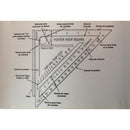 Easy Square Footer & Roof Square 7 in. L X .5 in. H Polystyrene Carpenter Square