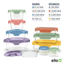 20pc Color Lock Mixed Food Storage Container Set