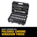 DeWalt 1/2 in. drive Metric/SAE Mechanic's Tool Set 49 pc