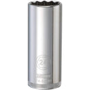DeWalt 24 mm X 1/2 in. drive Metric 12 Point Deep Socket 1 pc