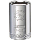 DeWalt 3/8 in. X 1/4 in. drive SAE 6 Point Socket 1 pc