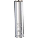 DeWalt 8 mm X 1/4 in. drive Metric 6 Point Deep Socket 1 pc