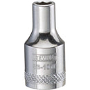 DeWalt 4 mm X 1/4 in. drive Metric 6 Point Socket 1 pc