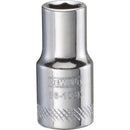 DeWalt 6 mm X 1/4 in. drive Metric 6 Point Socket 1 pc