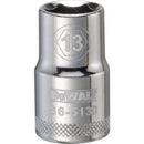 DeWalt 13 mm X 1/2 in. drive Metric 6 Point Socket 1 pc