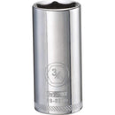 DeWalt 3/4 in. X 3/8 in. drive SAE 6 Point Deep Socket 1 pc