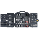 Stanley 1/4 & 3/8 & 1/2 in. drive Metric/SAE Socket and Ratchet Set 170 pc