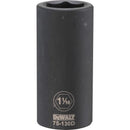 DeWalt 1-1/16 in. X 3/4 in. drive SAE 6 Point Deep Impact Socket 1 pc
