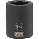 DeWalt 1-1-16 in. X 3/4 in. drive SAE 6 Point Impact Socket 1 pc