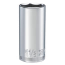 DeWalt 1-1/8 in. X 1/2 in. drive SAE 6 Point Deep Socket 1 pc