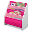 Delta Children Sling Book Rack Bookshelf for Kids' - White/Pink