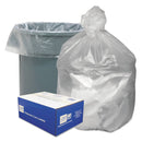 Good 'n Tuff Waste Can Liners, 45 Gal, 10 Microns, 40" X 46", Natural, 250/Carton - WBIGNT4048