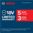 Bosch 18V GXS18V-11N25 4 Ah Lithium-Ion Battery and Charger Starter Kit