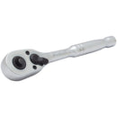 Stanley 1/4 in. drive SAE Quick Release Pear Head Ratchet 72 teeth