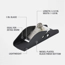 Stanley 3.5 in. L X 1 in. W Trimming Plane Cast Iron Black