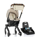 Shyft DualRide Infant Car Seat Stroller Combo with Green & Gentle Fabric (Champagne) - (Floor Model)