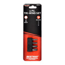 Mayhew Bestway Tri-Wing Screwdriver Bit Set 4 pc