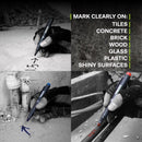 TRACER 6 in. L Marker Kit Assorted 3 pc