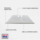 Stanley High Carbon Steel Heavy Duty Blade Dispenser with Blades 2.4 in. L 100 pc