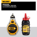 DeWalt Toughseries Red Chalk Line Reel Kit Bold Braided Line