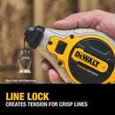 DeWalt Toughseries Red Chalk Line Reel Kit Bold Braided Line