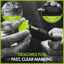 Tracer Trueshot 1 fl. oz. Hi-Visibility Marking Chalk Fluorescent Green 1 pk