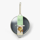 5qt Nonstick Ceramic Coated Aluminum Saute Pan- Dark Gray