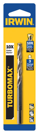 Irwin Turbomax 9/64 in. X 2-7/8 in. L High Speed Steel Drill Bit Straight Shank 1 pc