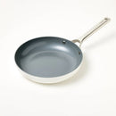 10" Nonstick Ceramic Coated Aluminum Fry Pan - Cream
