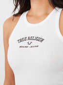 True Religion Crystal Logo Goddess Tank
