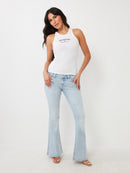 True Religion Crystal Logo Goddess Tank