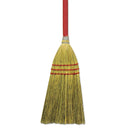 Boardwalk Corn/Fiber Lobby Brooms, 36", Gray/Natural, 12/Carton - BWKBR10016