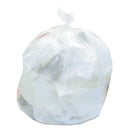 Heritage High-Density Waste Can Liners, 30 Gal, 8 Microns, 30" X 37", Natural, 500/Carton - HERZ6037LNR01