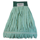 Boardwalk Microfiber Looped-End Wet Mop Heads, Medium, Green, 12/Carton - BWKMWTMGCT